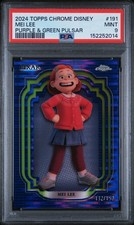 2024 Topps Chrome Disney #191 Mei Lee Purple & Green Pulsar PSA 9 picture