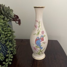 Lenox Eternal Love 8” Vase Floral Birds Limited Edition picture