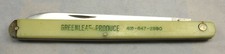 Gerson Co Melon Tester Folding Knife #02346 Celluloid Handles SS Blade picture