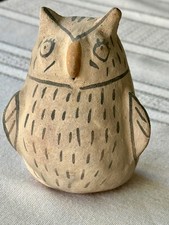 Vintage Zuni Pueblo Pottery Owl - 4