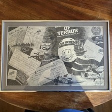 Vintage Southern Airways Aviation Art Print Signed Numbered 1989 Framed 20x14 picture