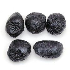 5pc Indochinite Tektite Lot 170.5g Black Meteorite Impact Glass Raw Stones Thai picture
