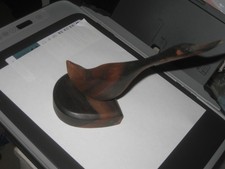 Hand Carved Wooden Swan Vintage picture
