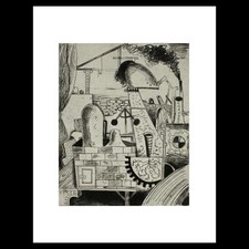 Kurt Seligmann - Romantic Industries, plate three from Protuberences and Cardiaq picture
