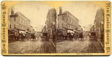 Norwich CT Connecticut Main Street 1870s Stereoview Photo New London County picture