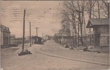 Walnut Beach Station Milford CT Trolley Tracks Streetcar Coffey 1910 Postcard picture