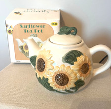 Hermitage Pottery Sunflower Tea Pot 1995 picture