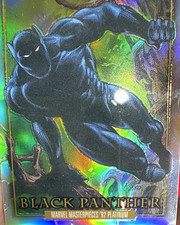 SkyBox 2024 Marvel Masterpieces '92 Platinum Black Panther Rainbow #4 picture