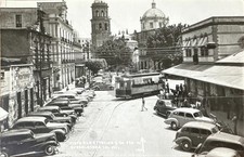 Guadalajara Mexico c1930s Station & Street Car RPPC Photo Postcard COPY picture