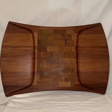 DANSK PAO ROSA  Cheese Board Tray Jens Quistgaard Rare Woods Collection 17x12 picture