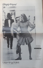 1981 Giorgio Armani Print Ad Advertisement Bloomingdales New York 21