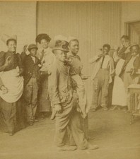 African American Wedding 1890 Black Celebration Bride Groom Ceremony Party Photo picture
