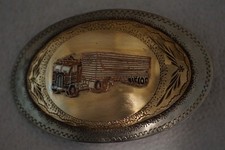 Vintage Wil Aren Belt Buckle W/ A Simi-Truck ( Very sharp looking ) picture