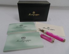 Montegrappa Fountain Pen .925 Sterling Silver 750 18KT Mini Micra Pink Medium picture