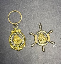 Ukrainian Odessa Navy Fleet Sailing 2 Keychains Anchor Helm picture