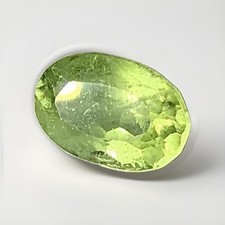 Beautiful Natural Peridot Crystal Diamond Cut Green Gemstone Genuine Specimen picture