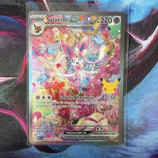 Pokemon TCG 30th Celebration Anniversary Sylveon EX SIR 153/128 - PACK FRESH NM picture