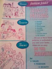 Fashion Folder No V574 Hot Iron Transfer Patterns Craft Booklet Unused  picture