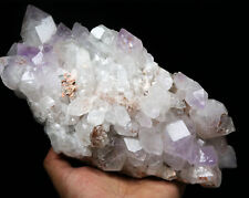 4.38lb Natural skeletal Elestial purple Crystal AMETHYST Cluster Specimen+Hair picture