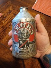 Vintage Fehr's XL Beer Crowntainer Cone Top Beer Can Louisville Kentucky picture