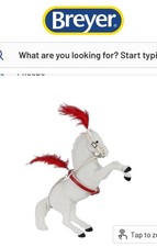 Breyer Vintage Club 2026 Stablemate SM Flocked White Circus Fighting Stallion picture