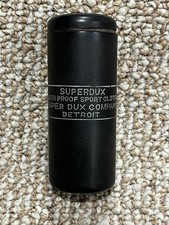 VINTAGE 1930s Superdux Super Dux Co. Bakelite Waterproof Match Safe Holder Black picture