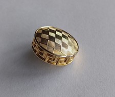 Vintage VERSACE Gold Tone 1 Button 20 mm picture