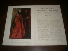 King Lear - Critical Comment by Algernon Charles Swinburne Harper's Monthly 1902 picture