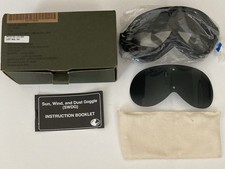 NOS USGI MSA Sun Wind Dust Goggles SWDG Ballistic Military 2003 Box Extra Lens picture