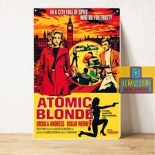 Atomic Blonde - Charlize Theron - 2017 Movie Metal Poster Sign 20x30cm picture