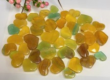 Wholesale Lot 2 Lbs Natural Mango Fluorite Crystal Heart Healing Energy picture