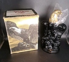 Avon American Eagle Decanter Oland After Shave Bottle 5 oz FULL BOTTLE IN BOX picture