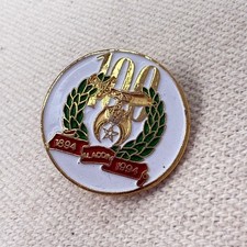Aladdin Shriners 100 Year Centennial 1894 1994 Commemorative Pin Gold Tone picture