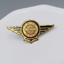Harley Davidson MDA 1980-1990 10th Anniversary Hat Jacket Vest Pin picture