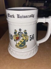 BALFOUR CERAMIC Stein Tankard 1956 Clark University Dave As American as U can be picture