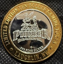 ⭐️PIONEER HOTEL& CASINO Limited Edition 999% .6 Oz Pure Silver Strke Center⭐️ picture