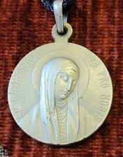 St. Catherine of Siena Vintage & New Sterling Medal Dominican Patron Journalists picture