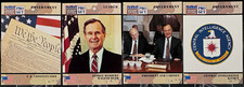 1991 Pro Set Desert Storm George HW Bush CIA Constitution 4 Card Lot picture