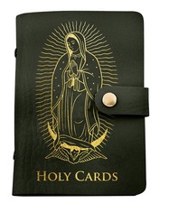 O L of Guadalupe Olive Green Holy Card Holder Booklet, New #AB-03-1 picture