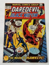 Daredevil 99 Black Widow Hawkeye Marvel Comics Bronze Age 1973 picture