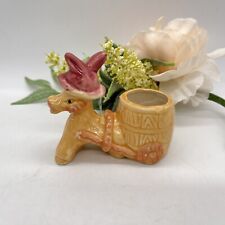 Donkey/Cart Toothpick Holder Vintage Ceramic Cinco de Mayo Festive Sombrero  picture
