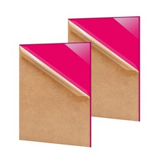 Eszeoee 2 Pack 8'' x 12'' Opaque Pink Acrylic Sheet, 3mm Thick Acrylic Plexig... picture