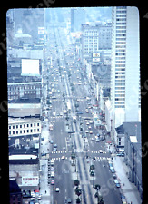 sl78 Original slide 1977 Kodachrome New Orleans aerial view street cars 513a picture