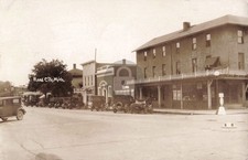 Street View Reed City MI Michigan 1929 RPPC Photo Postcard COPY picture