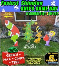 GRINCH Stealing CHRISTMAS Lights LEFT Facing GRINCH + TREE + CINDY+ MAX Fast Shp picture