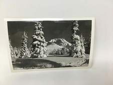 Mt. Hood from Timberline Lodge Oregon Postcard RPPC Real Photo picture