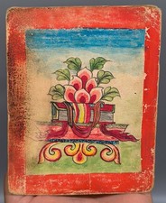 Rare Tibet 19th Century Old Antique Buddhist Tsaklis Thangka Sutra Scriptures picture