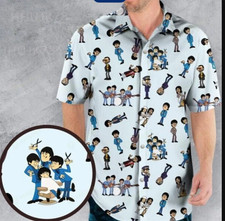 The Beatles Cartoon 70s Hawaiian Shirt, Best Music All size A676 picture