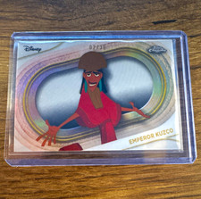 2025 Topps Chrome Disney Emperor Kuzco White Parallel SUPER RARE /30 picture