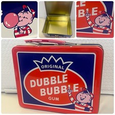Original Dubble Bubble Gum Metal Lunchbox Collectible Tin Lunch Box VINTAGE 90s picture